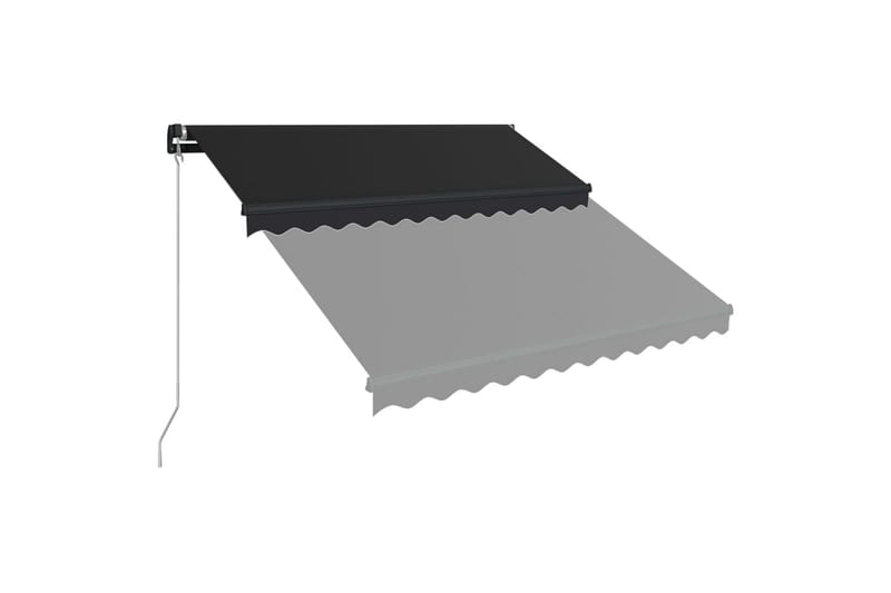 Manuaalisesti sisäänkelattava markiisi 350x250cm antrasiitti - Harmaa - Puutarhakalusteet - Aurinkosuoja - Markiisi
 - Terassimarkiisi