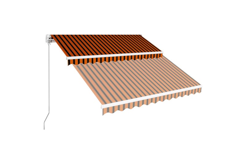 Manuaalisesti sisäänkelattava markiisi 350x250cm - Oranssi - Puutarhakalusteet - Aurinkosuoja - Markiisi
 - Terassimarkiisi