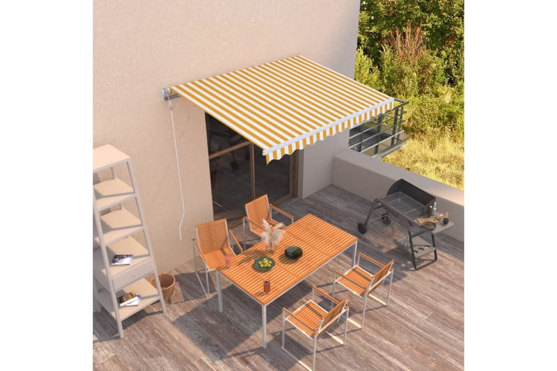 Manuaalisesti sisäänkelattava markiisi 350x250cm - Puutarhakalusteet - Aurinkosuoja - Markiisi
 - Terassimarkiisi