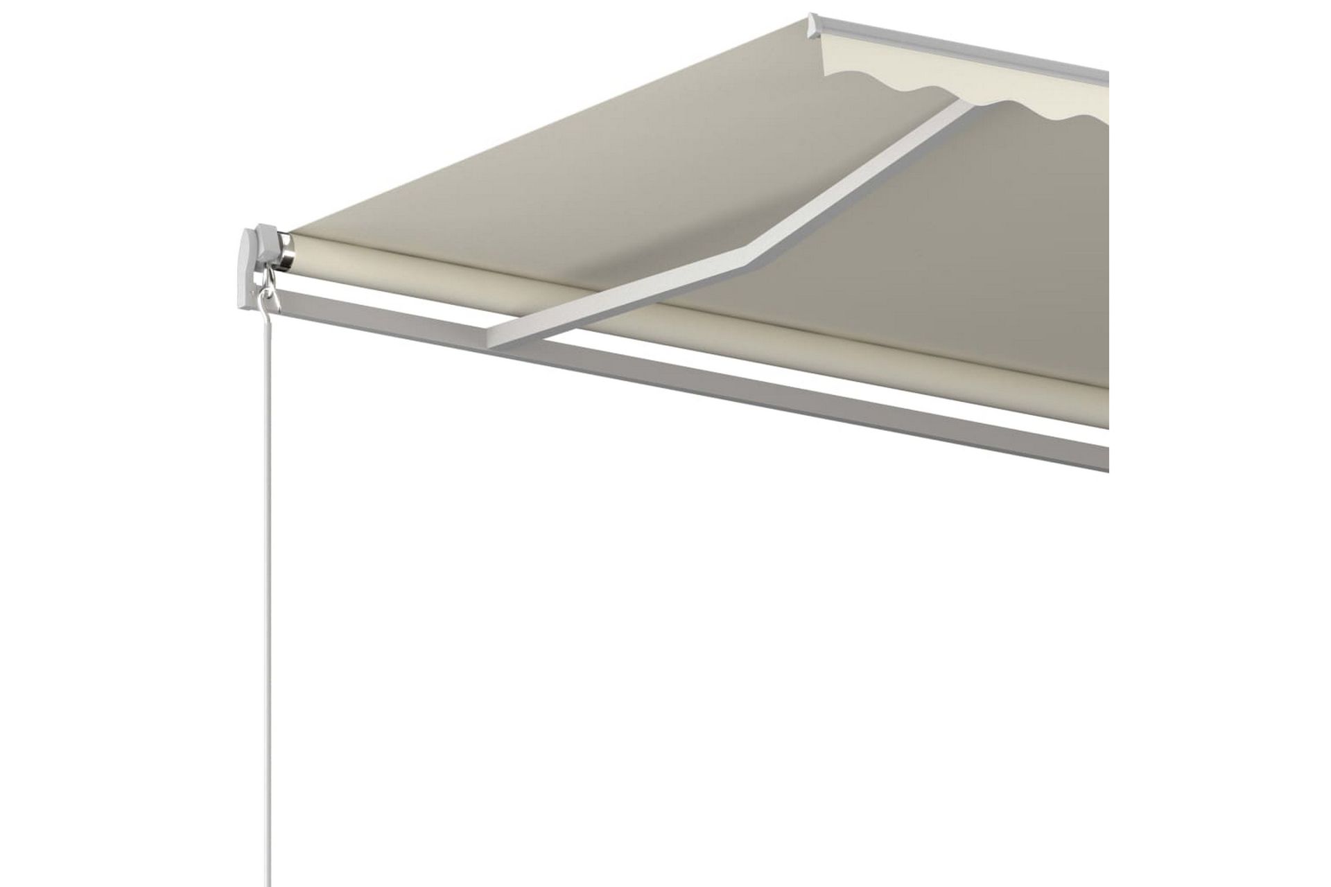 Manuaalisesti sisäänkelattava markiisi 400x350 cm kerma - Puutarhakalusteet - Aurinkosuoja - Markiisi
 - Terassimarkiisi