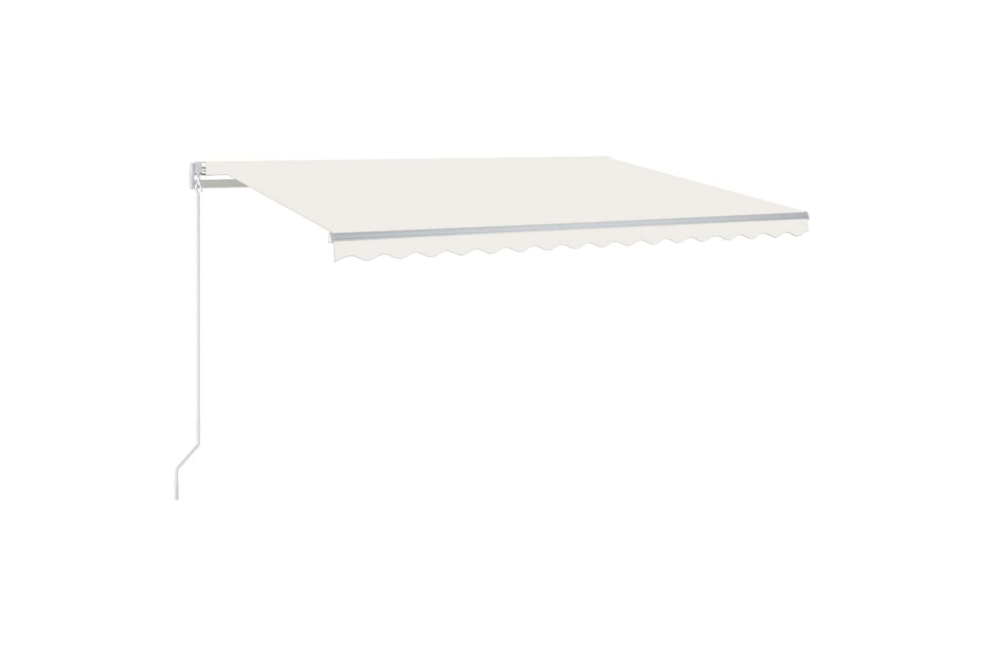 Manuaalisesti sisäänkelattava markiisi 400x350 cm kerma - Puutarhakalusteet - Aurinkosuoja - Markiisi
 - Terassimarkiisi