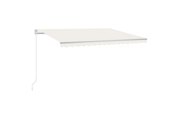 Manuaalisesti sisäänkelattava markiisi 400x350 cm kerma - Puutarhakalusteet - Aurinkosuoja - Markiisi
 - Terassimarkiisi
