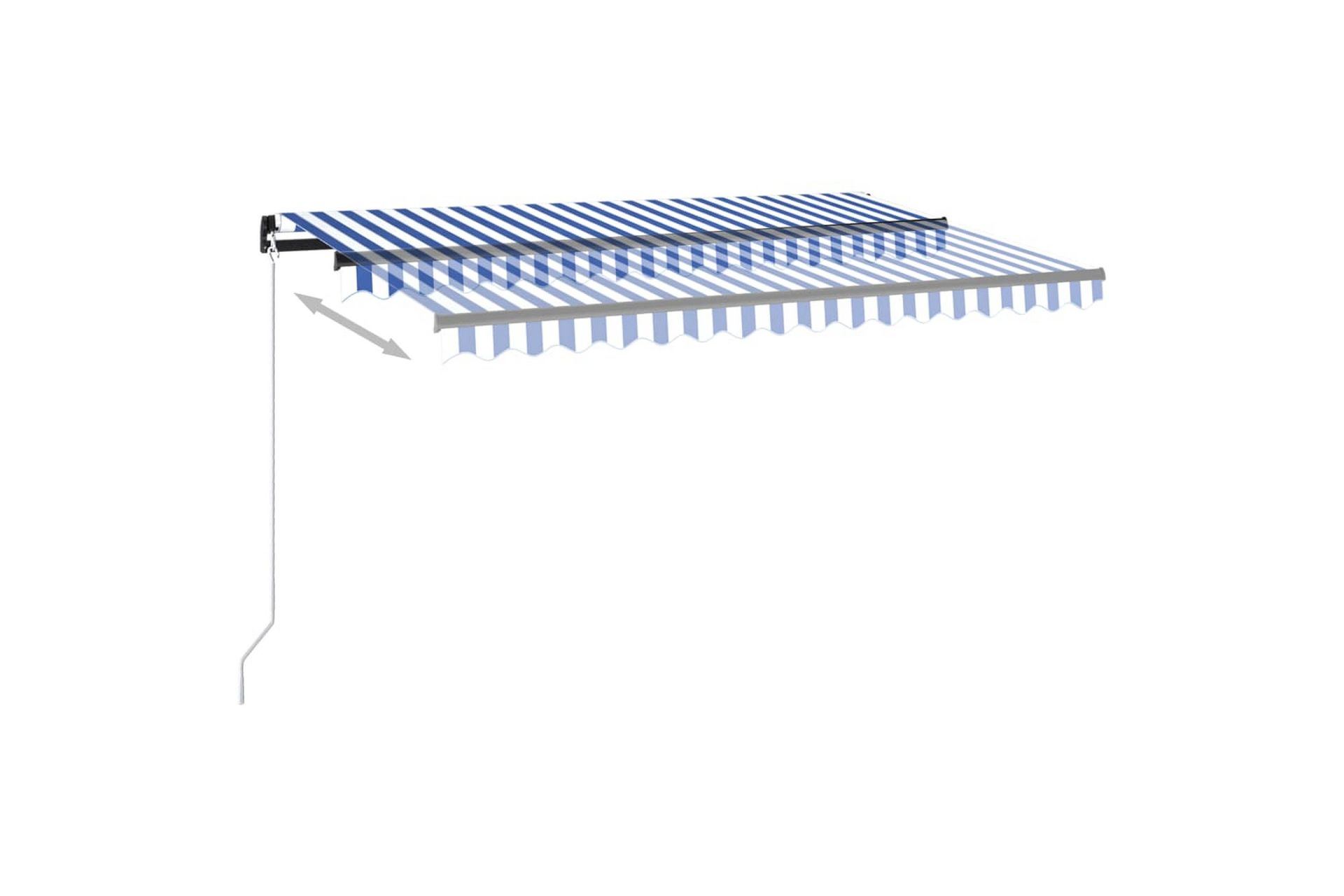 Manuaalisesti sisäänkelattava markiisi 400x350 cm - Puutarhakalusteet - Aurinkosuoja - Markiisi
 - Terassimarkiisi