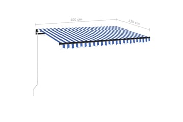 Manuaalisesti sisäänkelattava markiisi 400x350 cm - Puutarhakalusteet - Aurinkosuoja - Markiisi
 - Terassimarkiisi