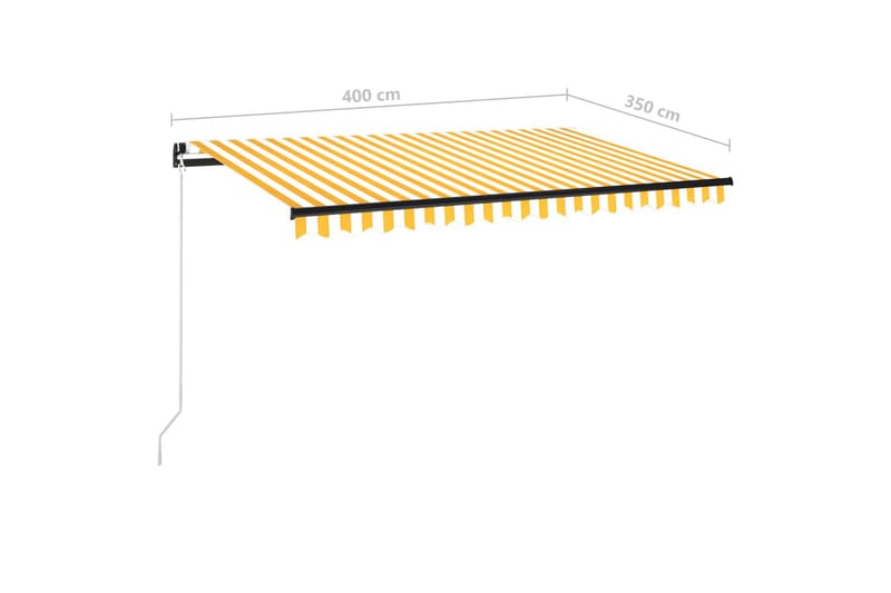 Manuaalisesti sisäänkelattava markiisi 400x350cm - Puutarhakalusteet - Aurinkosuoja - Markiisi
 - Terassimarkiisi