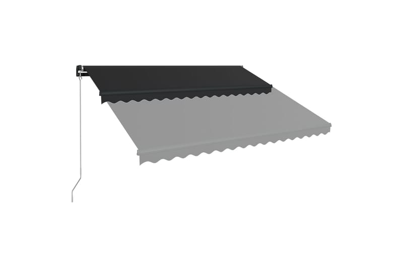 Manuaalisesti sisäänkelattava markiisi 450x300cm antrasiitti - Harmaa - Puutarhakalusteet - Aurinkosuoja - Markiisi
 - Terassimarkiisi