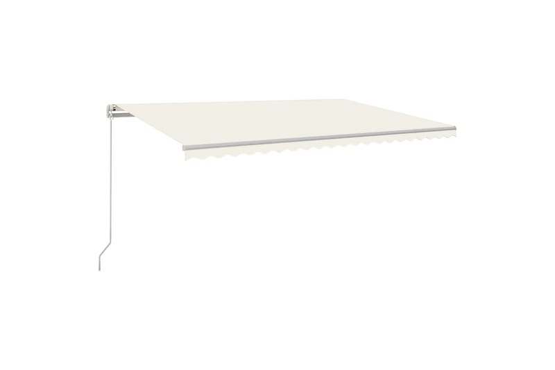 Manuaalisesti sisäänkelattava markiisi 500x350 cm kerma - Puutarhakalusteet - Aurinkosuoja - Markiisi
 - Terassimarkiisi