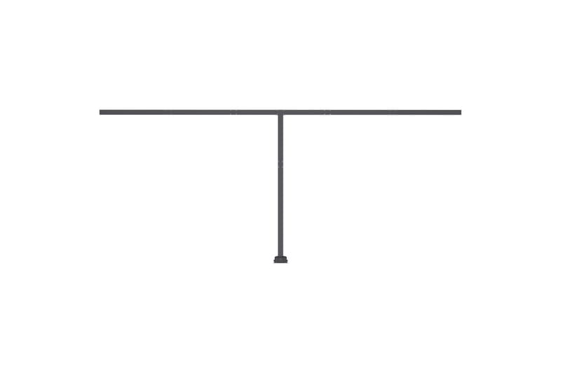 Manuaalisesti sisäänkelattava markiisi LED 500x350 cm - Sininen - Puutarhakalusteet - Aurinkosuoja - Markiisi
 - Terassimarkiisi