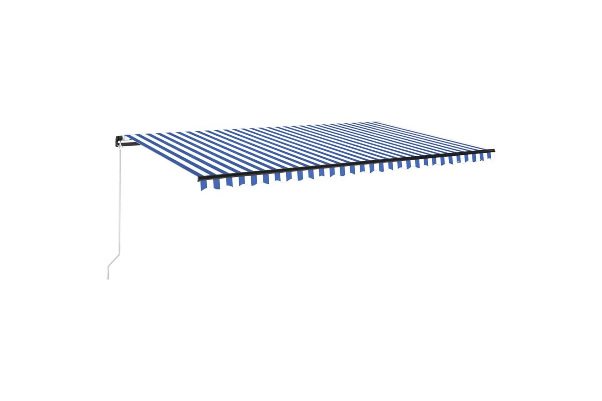 Manuaalisesti sisäänkelattava markiisi LED 500x350 cm - Puutarhakalusteet - Aurinkosuoja - Markiisi
 - Terassimarkiisi