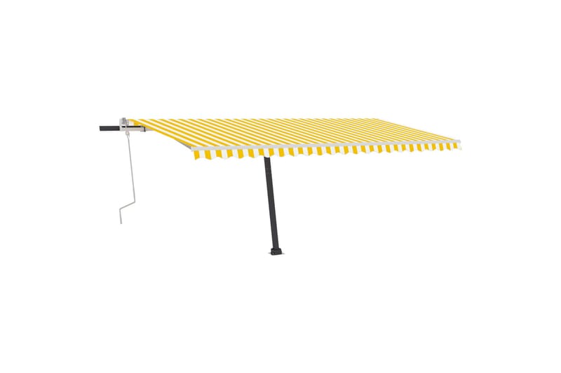 Manuaalisesti sisäänkelattava markiisi LED 500x350cm - Keltainen - Puutarhakalusteet - Aurinkosuoja - Markiisi
 - Terassimarkiisi