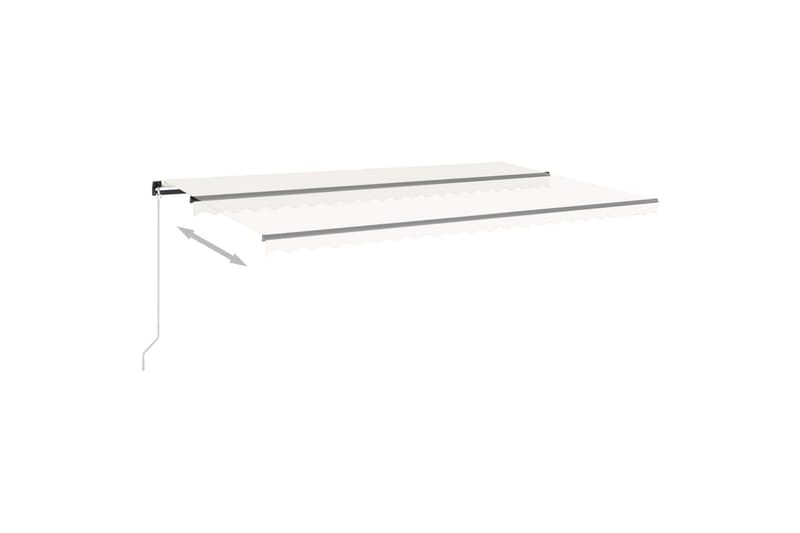 Manuaalisesti sisäänkelattava markiisi LED-valo 500x350cm - Puutarhakalusteet - Aurinkosuoja - Markiisi
 - Terassimarkiisi