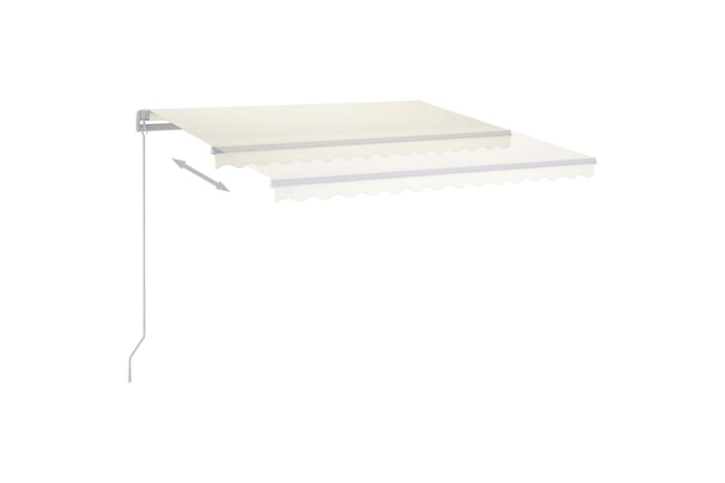 Manuaalisesti sisäänkelattava markiisi LEDillä 450x300 cm - Puutarhakalusteet - Aurinkosuoja - Markiisi
 - Terassimarkiisi