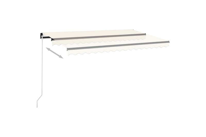 Manuaalisesti sisäänkelattava markiisi LEDillä 450x350 cm - Puutarhakalusteet - Aurinkosuoja - Markiisi
 - Terassimarkiisi