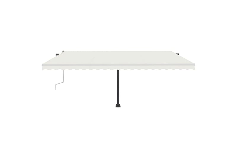 Manuaalisesti sisäänkelattava markiisi LEDillä 500x350 cm - Kerma - Puutarhakalusteet - Aurinkosuoja - Markiisi
 - Terassimarkiisi