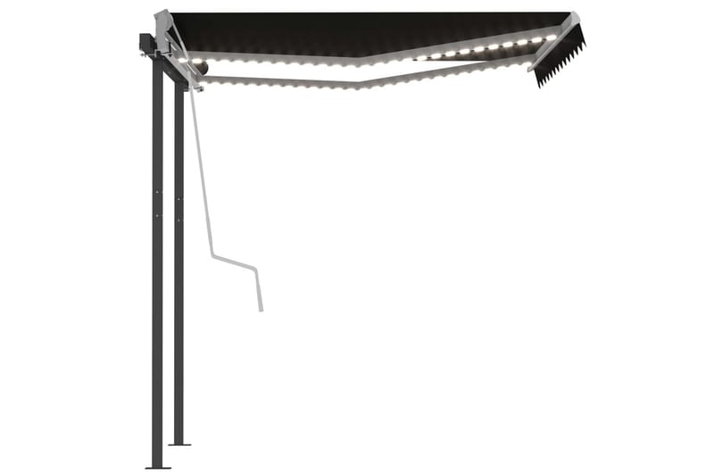 Markiisi Sisäänkelattava LED/tuulisensori 3x2,5 m - Led - Puutarhakalusteet - Aurinkosuoja - Markiisi
 - Terassimarkiisi