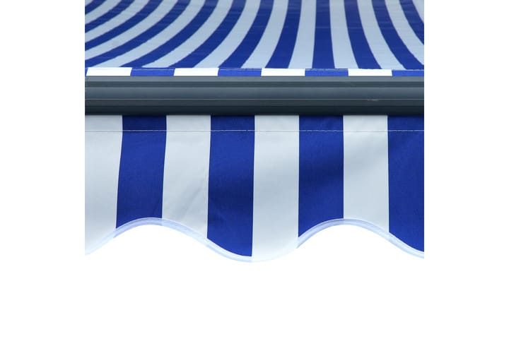 Markiisi tuulisensorilla & LED 350x250cm sininen & valkoinen - Sininen - Terassimarkiisi - Markiisi
 - Parvekemarkiisi - Ikkunatarvikkeet