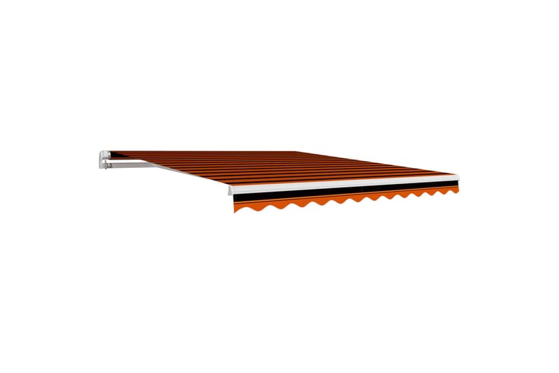 Markiisikangas oranssi ja ruskea 300x250 cm - Puutarhakalusteet - Aurinkosuoja - Markiisi