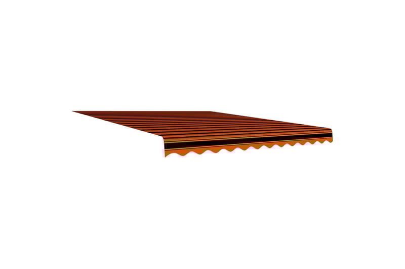 Markiisikangas oranssi ja ruskea 300x250 cm - Puutarhakalusteet - Aurinkosuoja - Markiisi