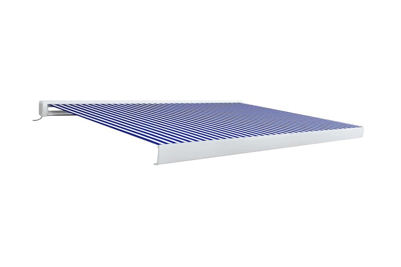 Moottoroitu kasettimarkiisi 400x300 cm sininen ja valkoinen - Sininen - Puutarhakalusteet - Aurinkosuoja - Markiisi
 - Terassimarkiisi