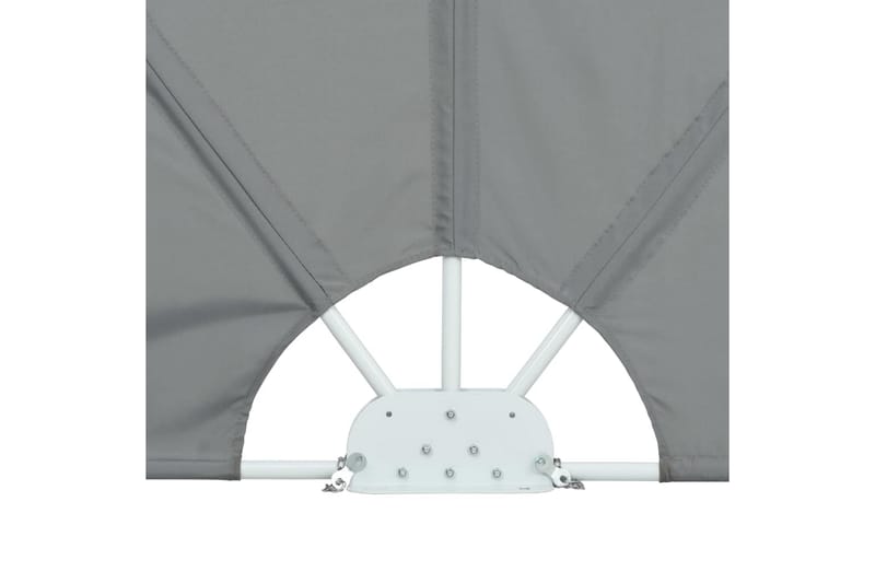 Kokoontaittuva terassin sivumarkiisi harmaa 240x160 cm - Harmaa - Puutarhakalusteet - Aurinkosuoja - Markiisi
 - Parvekemarkiisi