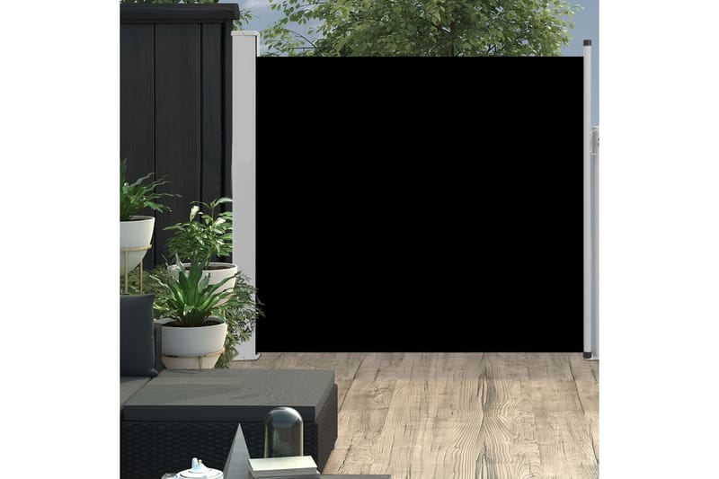 Sisäänvedettävä terassin sivumarkiisi 170x300 cm musta - Musta - Puutarhakalusteet - Aurinkosuoja - Markiisi
 - Parvekemarkiisi