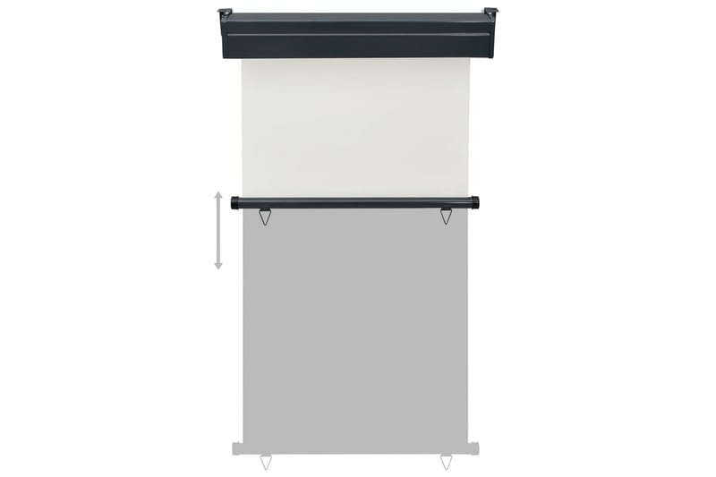 Parvekkeen sivumarkiisi 100x250 cm kerma - Kerma - Puutarhakalusteet - Aurinkosuoja - Markiisi