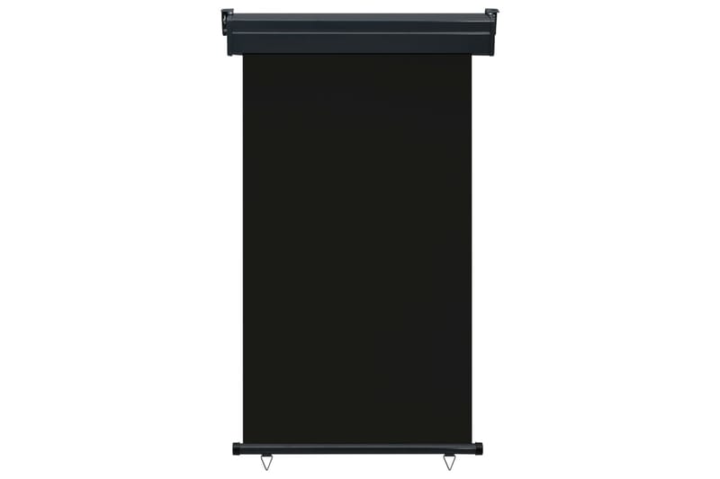 Parvekkeen sivumarkiisi 100x250 cm musta - Musta - Puutarhakalusteet - Aurinkosuoja - Markiisi