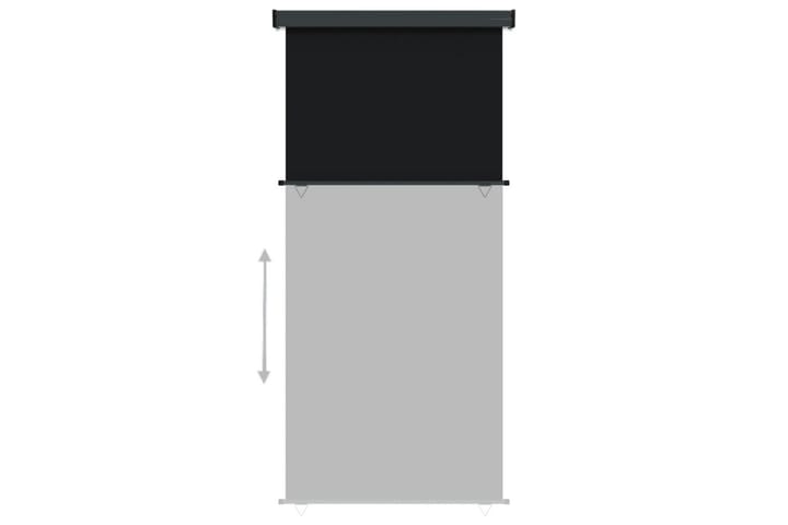 Parvekkeen sivumarkiisi 117x250 cm musta - Musta - Markiisi
 - Ikkunamarkiisi - Ikkunatarvikkeet