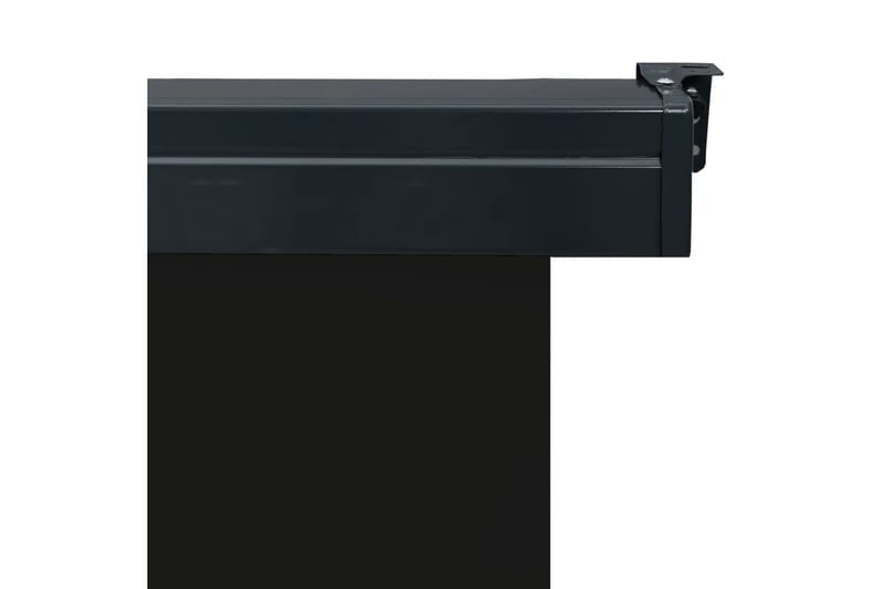 Parvekkeen sivumarkiisi 140x250 cm musta - Musta - Puutarhakalusteet - Aurinkosuoja - Markiisi