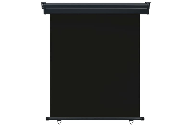 Parvekkeen sivumarkiisi 140x250 cm musta - Musta - Puutarhakalusteet - Aurinkosuoja - Markiisi