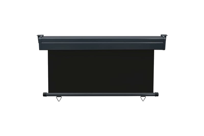 Parvekkeen sivumarkiisi 140x250 cm musta - Musta - Puutarhakalusteet - Aurinkosuoja - Markiisi