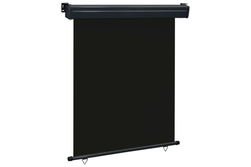 Parvekkeen sivumarkiisi 140x250 cm musta - Musta - Puutarhakalusteet - Aurinkosuoja - Markiisi