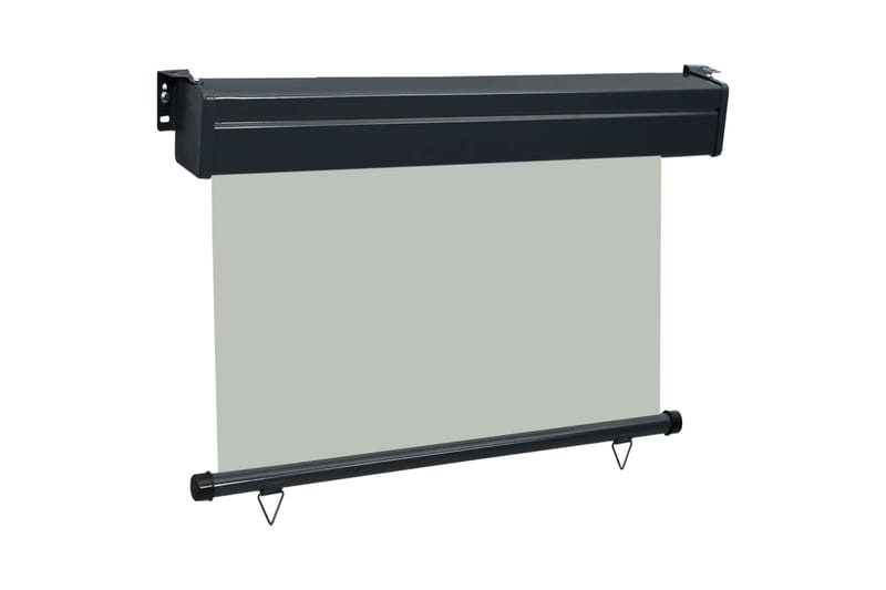 Parvekkeen sivumarkiisi 80x250 cm harmaa - Harmaa - Puutarhakalusteet - Aurinkosuoja - Markiisi