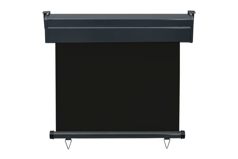 Parvekkeen sivumarkiisi 80x250 cm musta - Musta - Puutarhakalusteet - Aurinkosuoja - Markiisi
