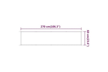 Pystymarkiisi beige 60x270 cm Oxford kangas - Beige - Puutarhakalusteet - Aurinkosuoja - Markiisi