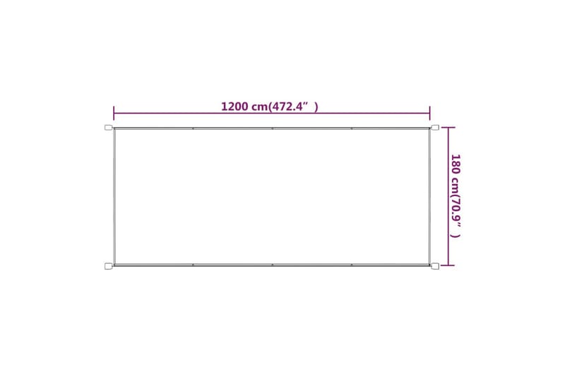 Pystymarkiisi terrakotta 180x1200 cm Oxford kangas - Punainen - Markiisi
 - Ikkunamarkiisi - Ikkunatarvikkeet