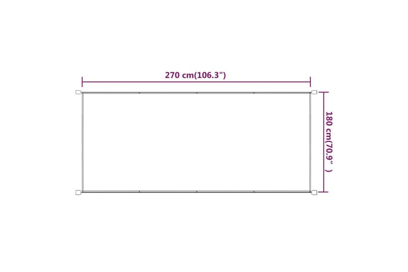 Pystymarkiisi terrakotta 180x270 cm Oxford kangas - Punainen - Puutarhakalusteet - Aurinkosuoja - Markiisi