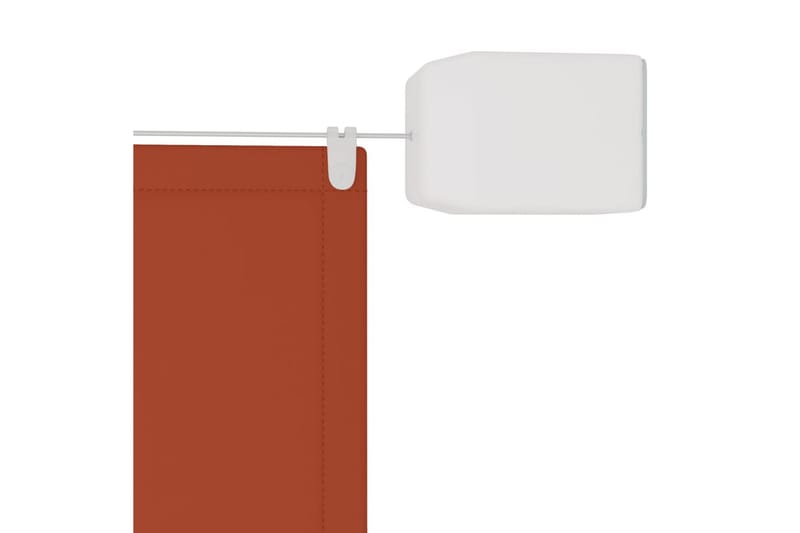 Pystymarkiisi terrakotta 60x1000 cm Oxford kangas - Punainen - Puutarhakalusteet - Aurinkosuoja - Markiisi