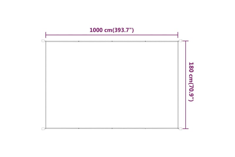 Pystymarkiisi vaaleanvihreä 180x1000 cm Oxford kangas - Vihreä - Puutarhakalusteet - Aurinkosuoja - Markiisi