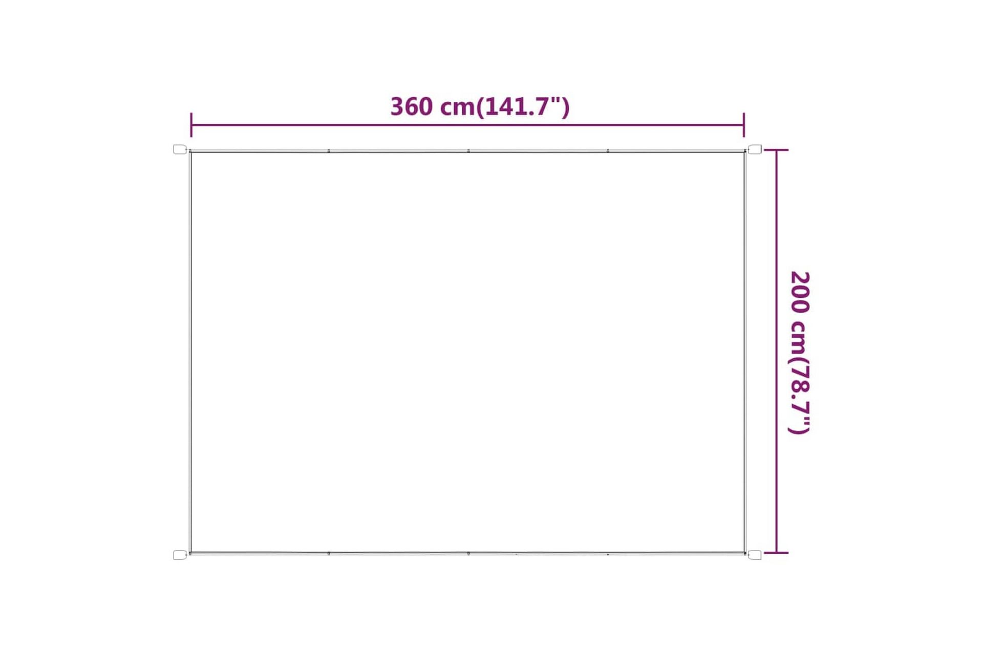 Pystymarkiisi vaaleanvihreä 200x360 cm Oxford kangas - Vihreä - Puutarhakalusteet - Aurinkosuoja - Markiisi