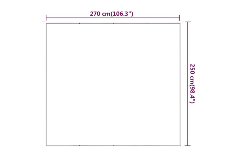 Pystymarkiisi vaaleanvihreä 250x270 cm Oxford kangas - Vihreä - Puutarhakalusteet - Aurinkosuoja - Markiisi