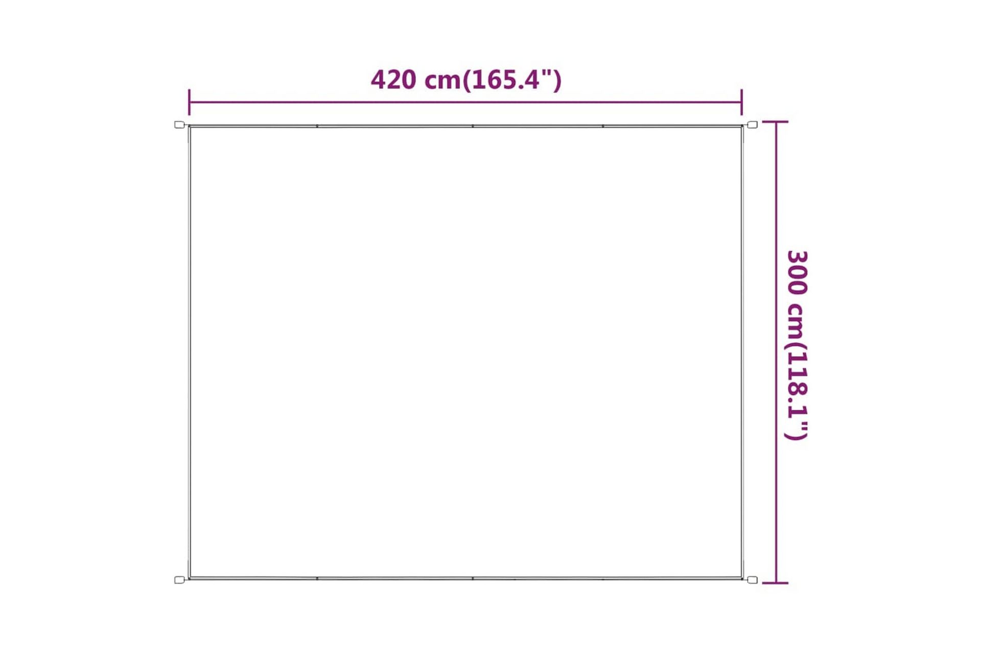Pystymarkiisi vaaleanvihreä 300x420 cm Oxford kangas - Vihreä - Puutarhakalusteet - Aurinkosuoja - Markiisi
