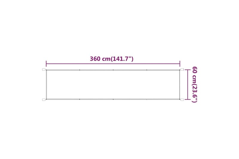 Pystymarkiisi vaaleanvihreä 60x360 cm Oxford kangas - Vihreä - Puutarhakalusteet - Aurinkosuoja - Markiisi