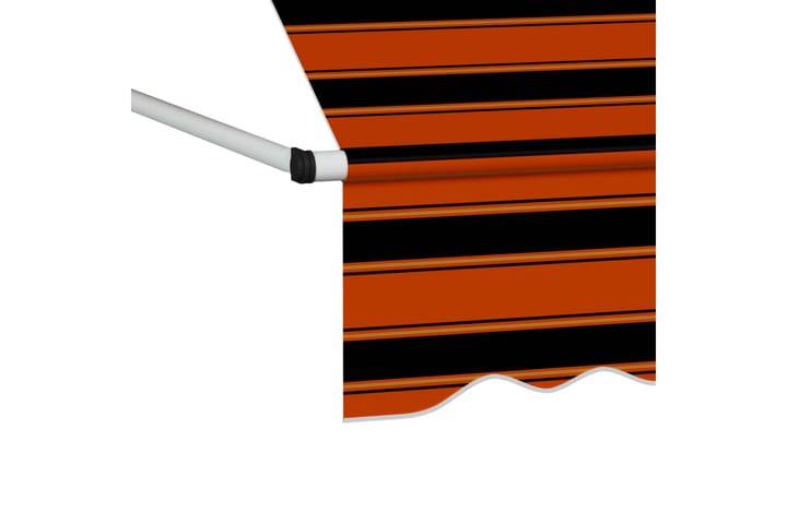 Sisäänkelattava markiisi 100 cm oranssi ja ruskea - Monivärinen - Markiisi
 - Ikkunamarkiisi - Ikkunatarvikkeet