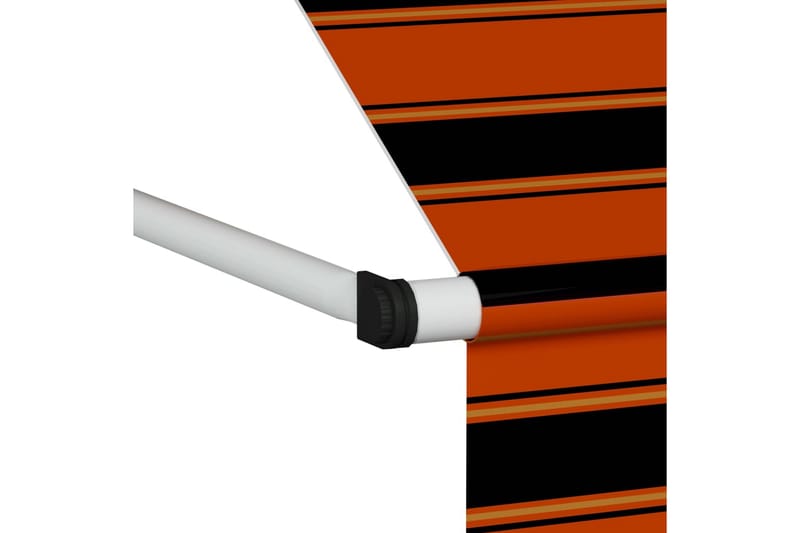 Sisäänkelattava markiisi 150 cm oranssi ja ruskea - Monivärinen - Puutarhakalusteet - Aurinkosuoja - Markiisi