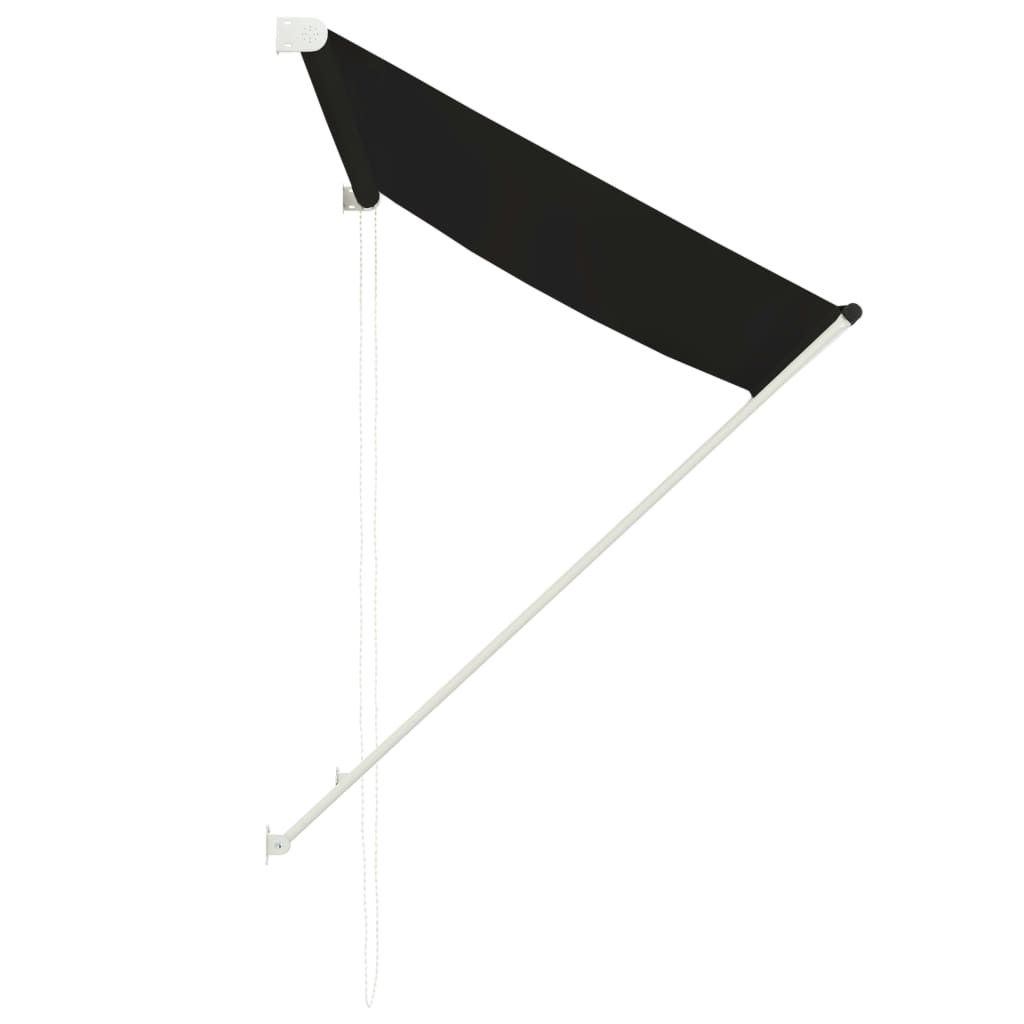 Sisäänkelattava markiisi 150x150 cm antrasiitti - Harmaa - Puutarhakalusteet - Aurinkosuoja - Markiisi