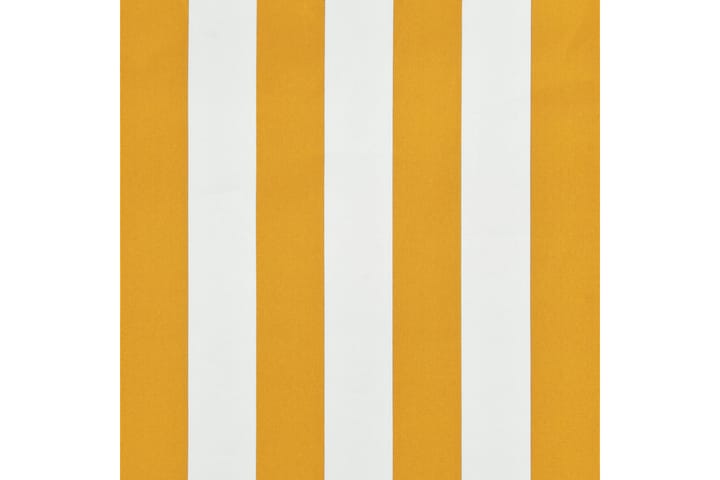 Sisäänkelattava markiisi 250x150 cm keltainen ja valkoinen - Monivärinen - Ikkunatarvikkeet - Ikkunamarkiisi - Markiisi
