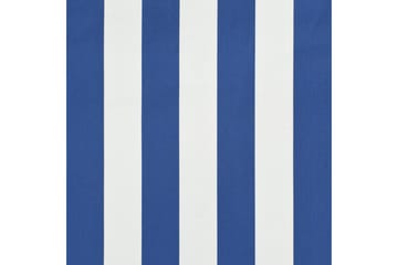 Sisäänkelattava markiisi 250x150 cm sininen ja valkoinen - Monivärinen - Puutarhakalusteet - Aurinkosuoja - Markiisi