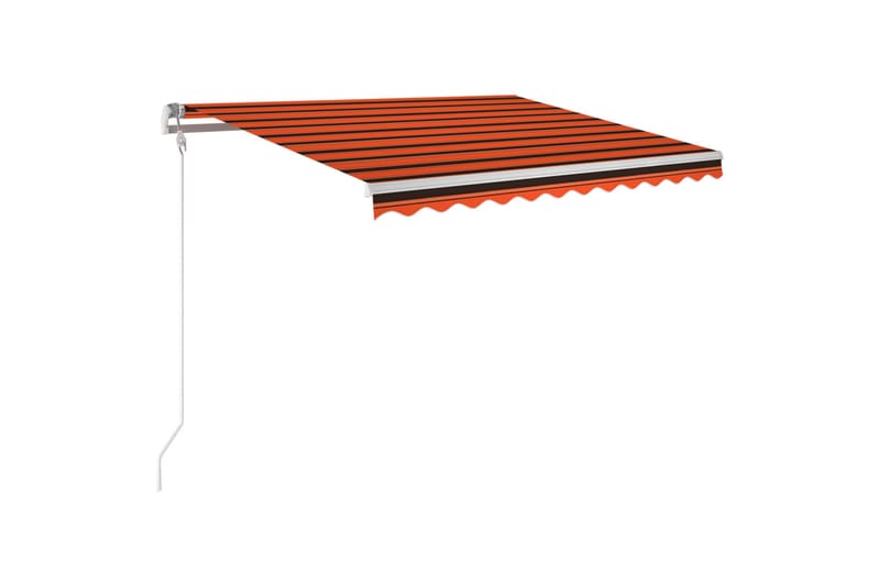 Sisäänkelattava markiisi 300x250 cm oranssi ja ruskea - Puutarhakalusteet - Aurinkosuoja - Markiisi
 - Terassimarkiisi
