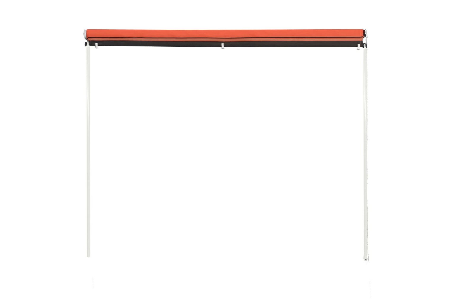 Sisäänkelattava markiisi 350x150 cm oranssi ja ruskea - Monivärinen - Puutarhakalusteet - Aurinkosuoja - Markiisi
 - Terassimarkiisi
